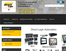 Tablet Screenshot of directlogic.co.za